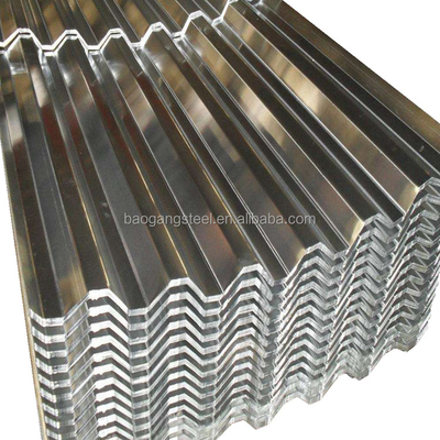 Z60 DX51D Galvanized Corrugated Roofing Sheet 0.1 - 2.5mm Regular Big Spangle