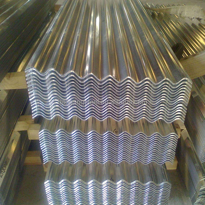 Z60 DX51D Galvanized Corrugated Roofing Sheet 0.1 - 2.5mm Regular Big Spangle